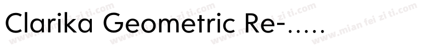 Clarika Geometric Re字体转换